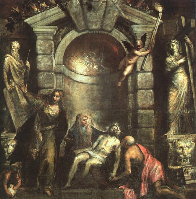  Titian Entombment (Pieta) Sweden oil painting art